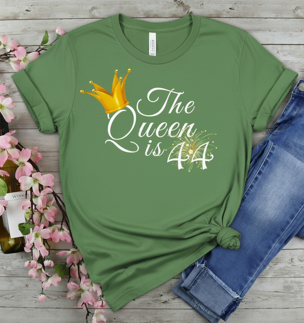 Queen is 44 Birthday shirt