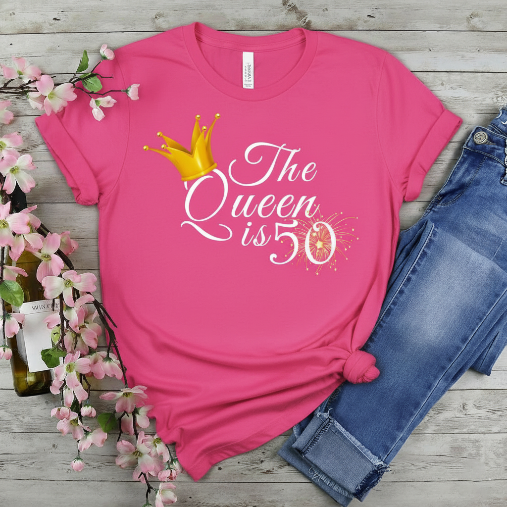 Queen is 50 Birthday shirt
