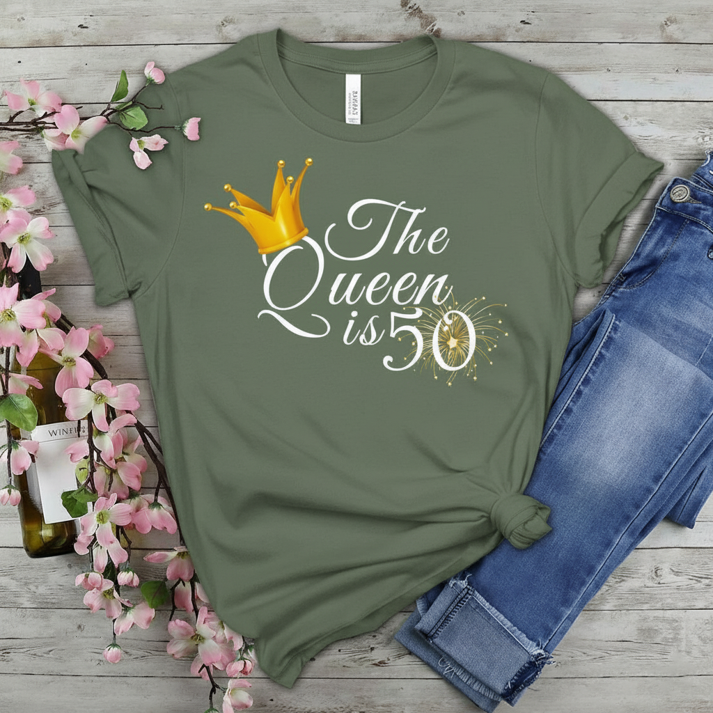Queen is 50 Birthday shirt