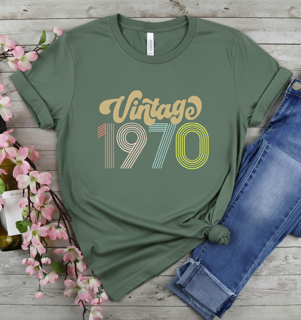 55th Birthday Shirt Vintage 1970