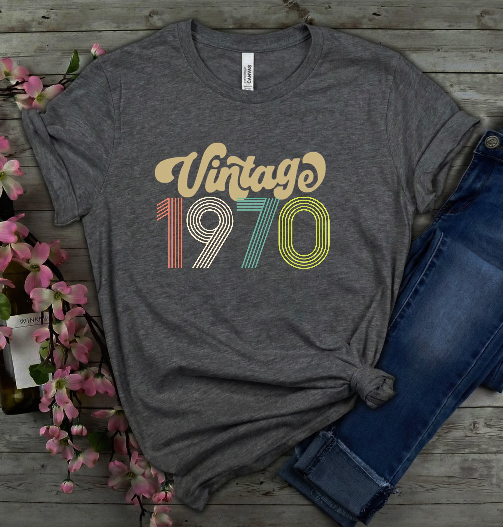 55th Birthday Shirt Vintage 1970